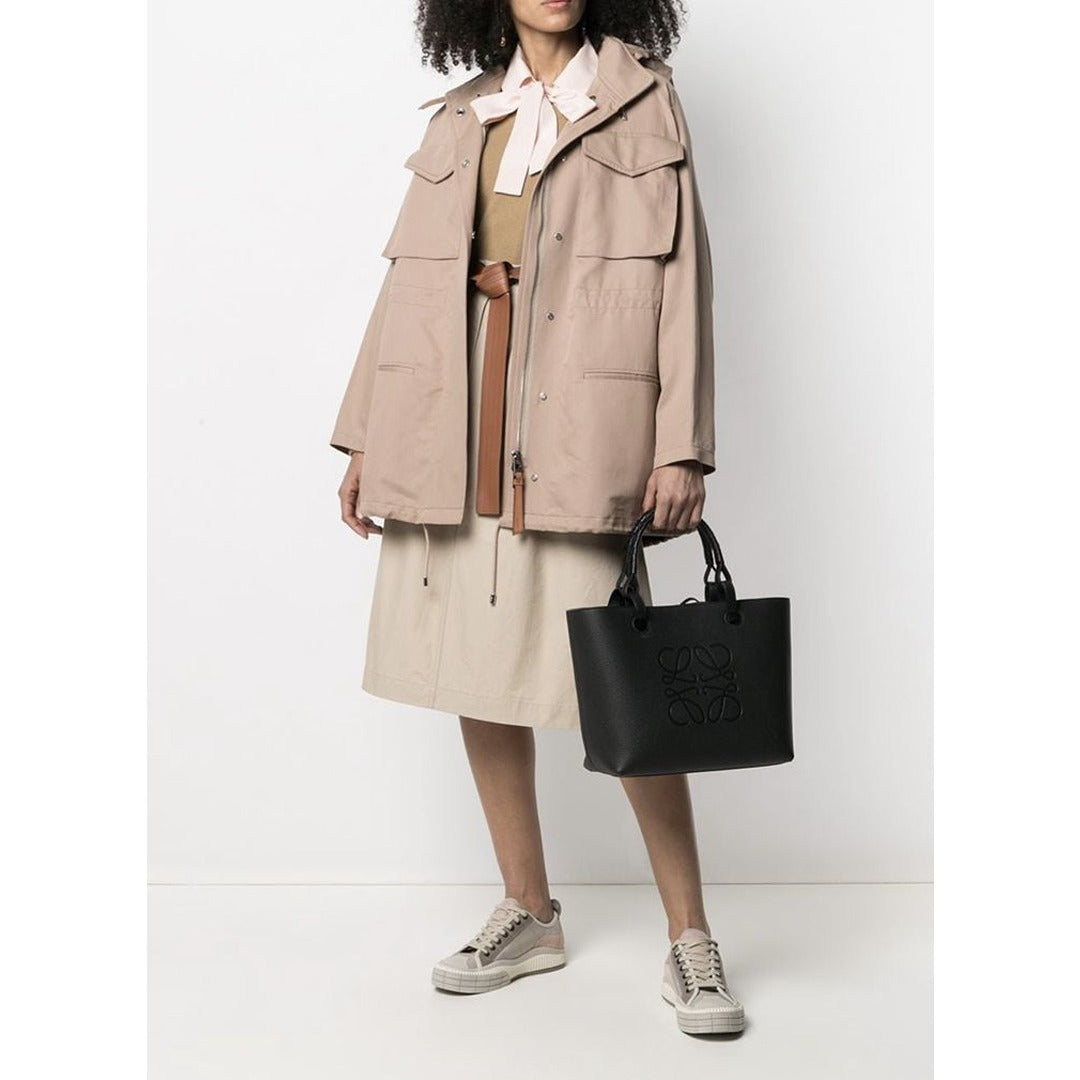 LOEWE ANAGRAM SMALL LEATHER TOTE BAG