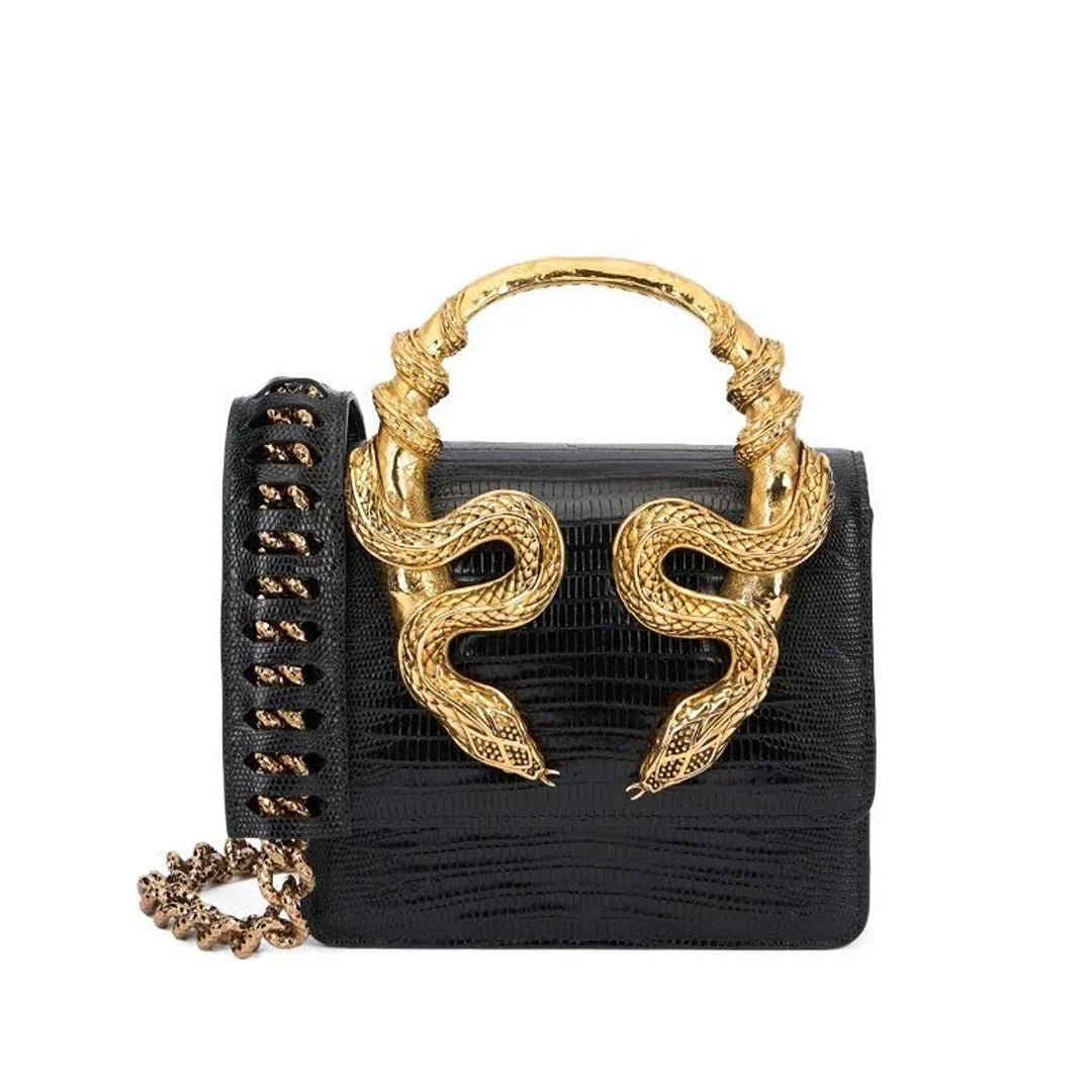 ROBERTO CAVALLI SERPENTINE SNAKE EMBELLISHED