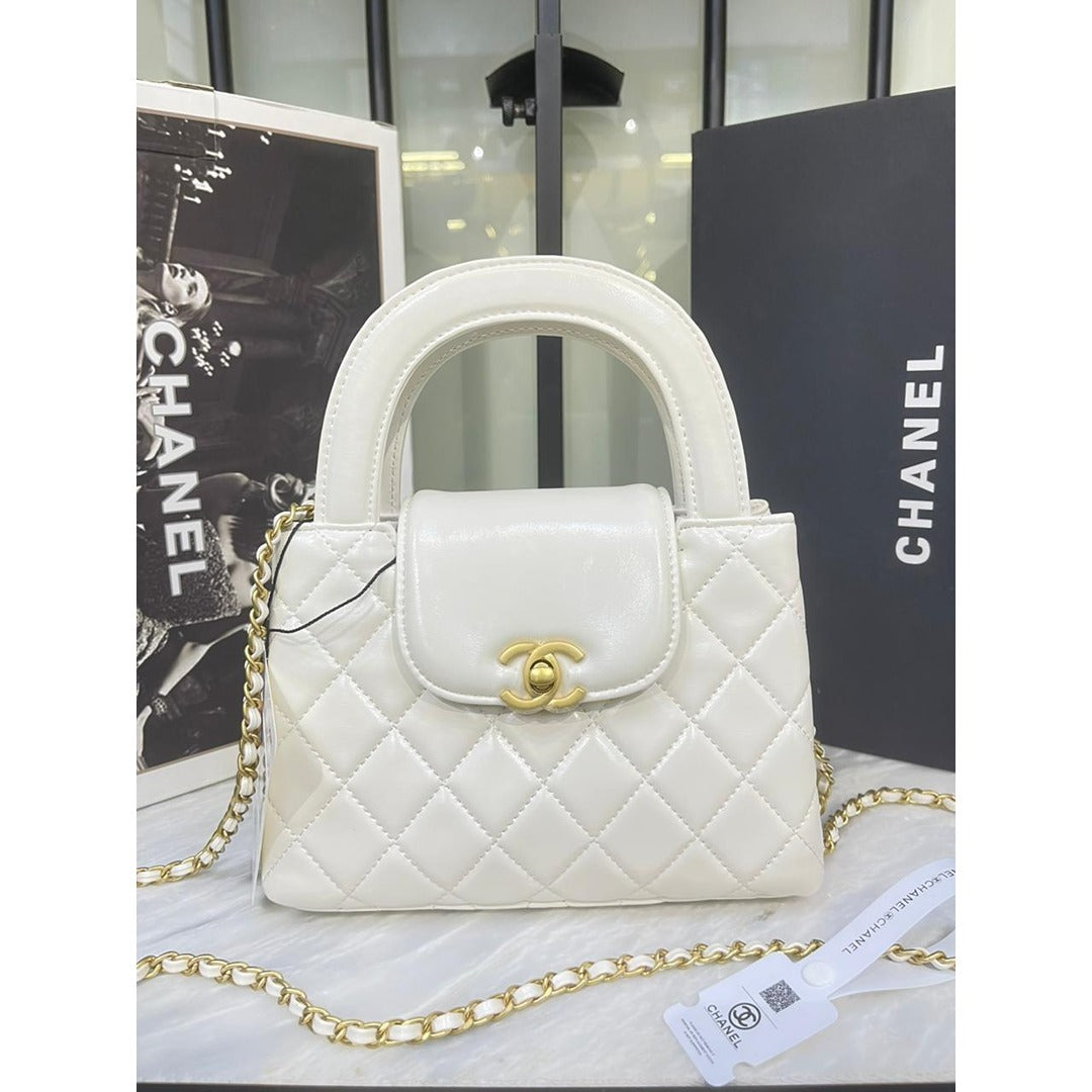 CHANEL KELLY MINI FLAP BAG TOP HANDLE