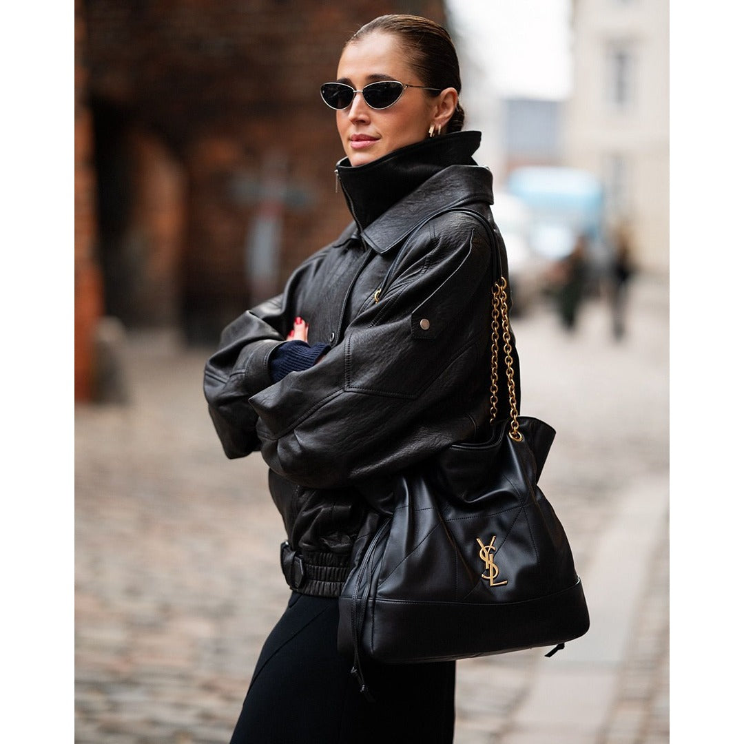 YSL JAMIE MONOGRAM QUILTED TOTE BAG
