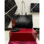 GUCCI GG EMBLEM LARGE TOTE BAG
