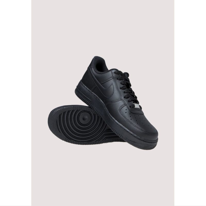 NIKE AIR FORCE-1 FLAX ALL BLACK