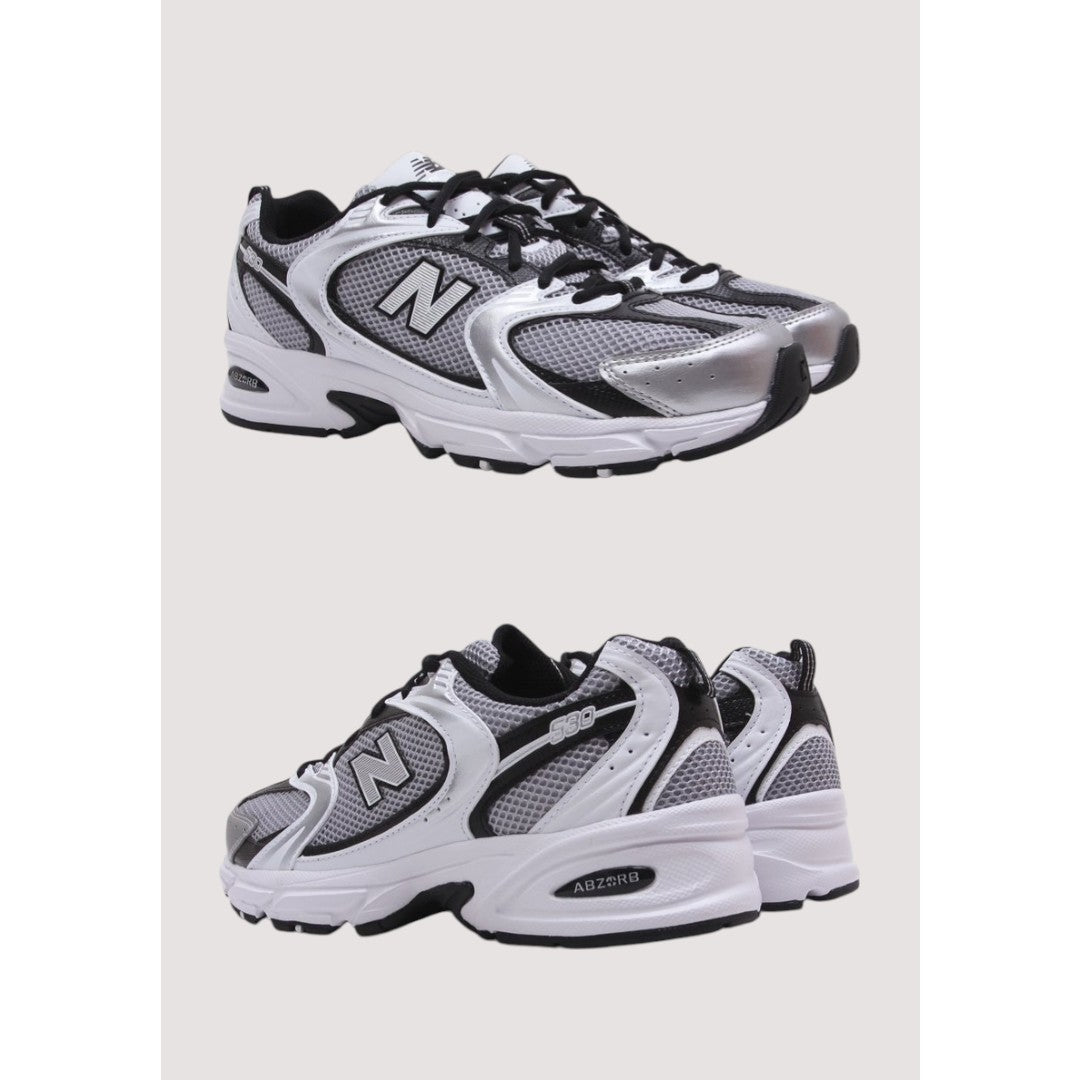 NEW BALANCE 530 SILVER-WHITE ABZORB RUNNING SHOES