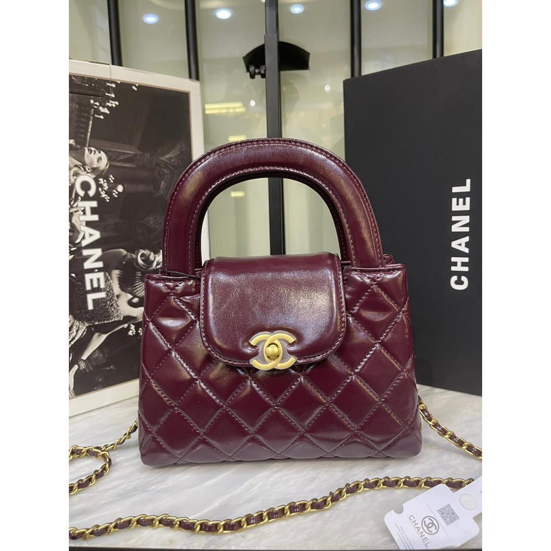 CHANEL KELLY MINI FLAP BAG TOP HANDLE