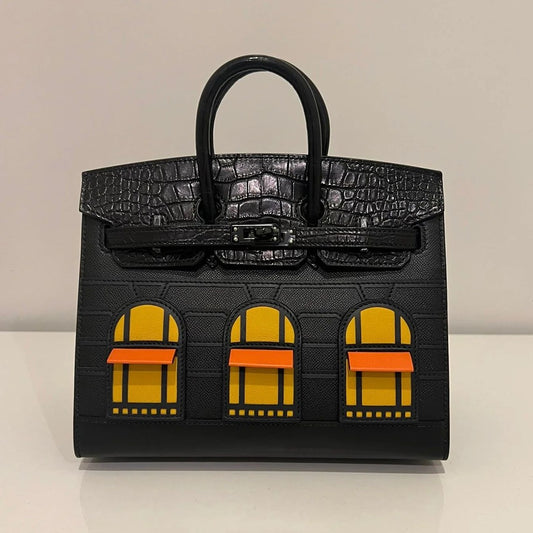HERMES BIRKIN FAUBOURG SELLIER BLACK LIMITED EDITION