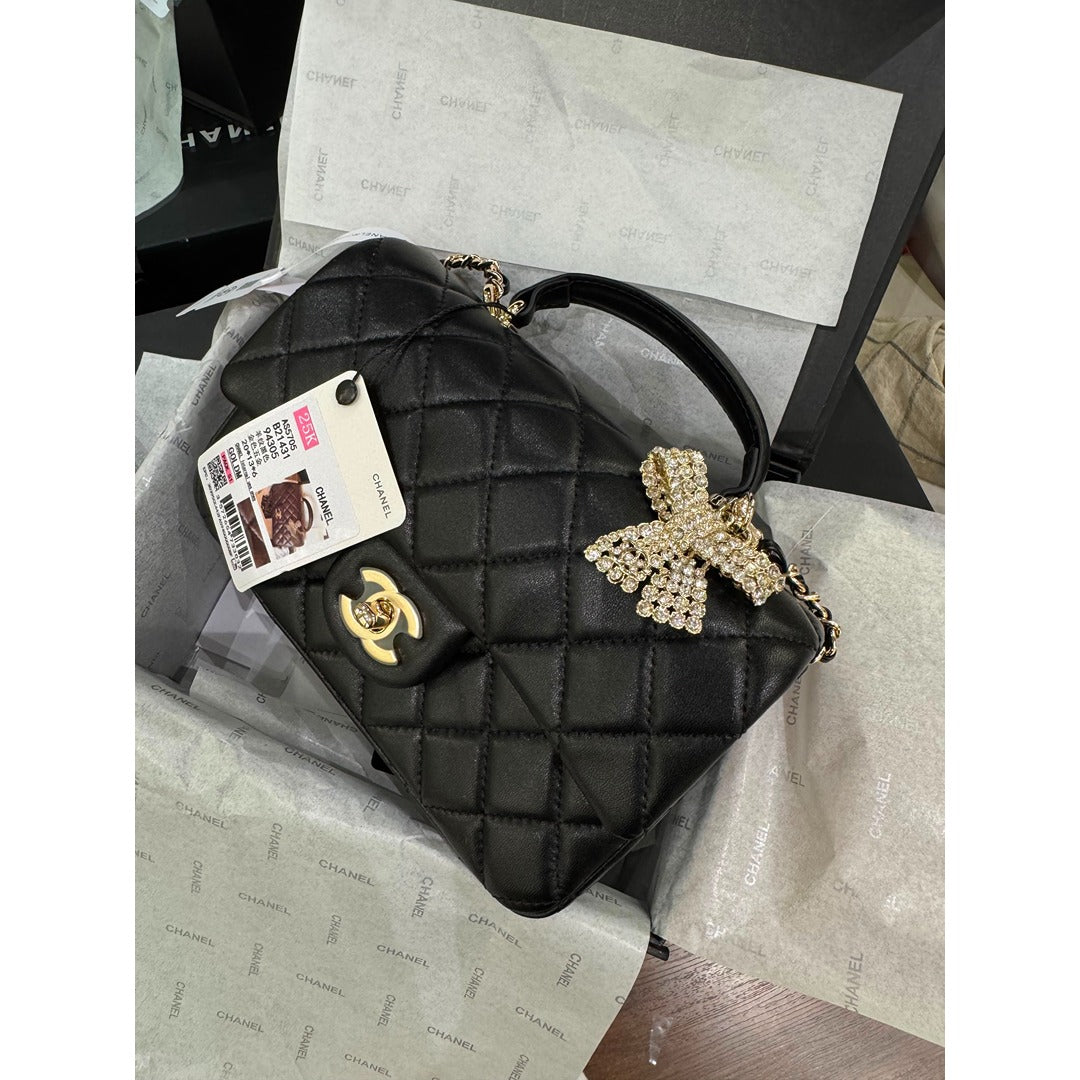 CHANEL MINI RECTANGULAR FLAP TOP HANDLE BAG