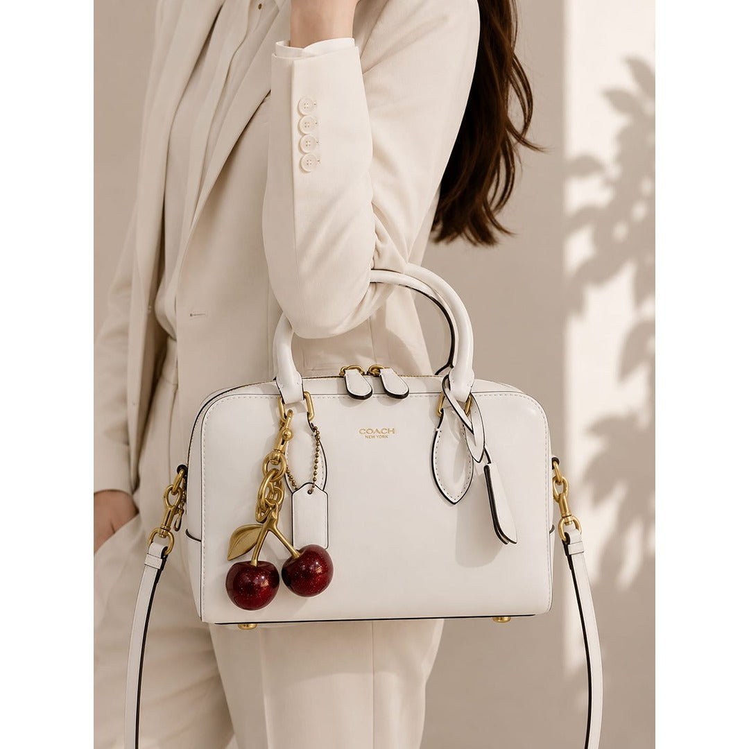 COACH BOWERY SATCHEL 24 HANDBAG WITH CHARM