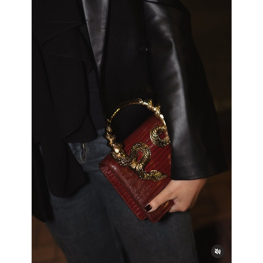 ROBERTO CAVALLI SERPENTINE SNAKE EMBELLISHED