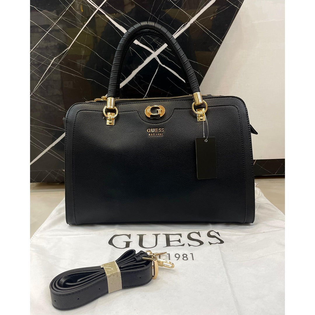 GUESS IZZY 4G LOGO SATCHEL BAG