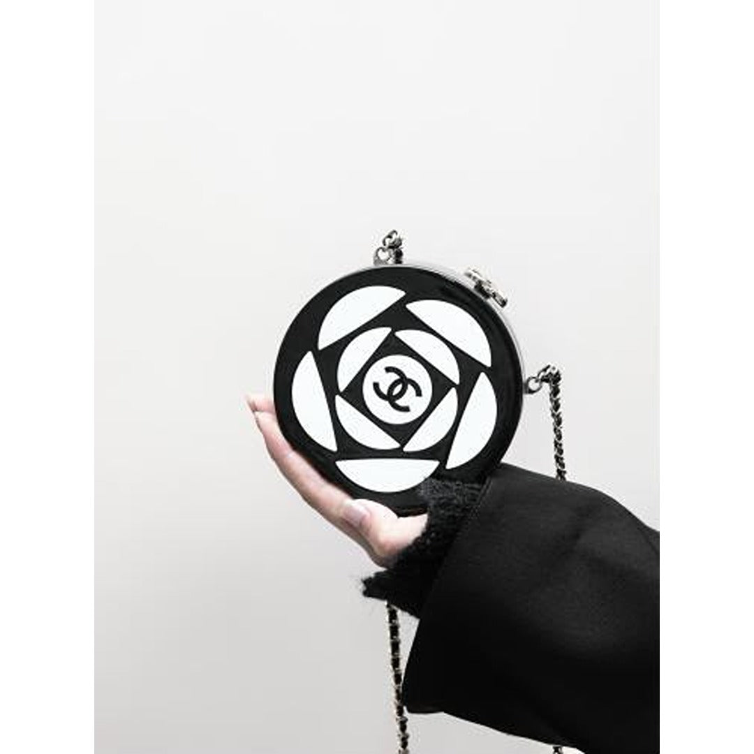 CHANEL CRUISE PLEXI CAMELIA MINI BAG