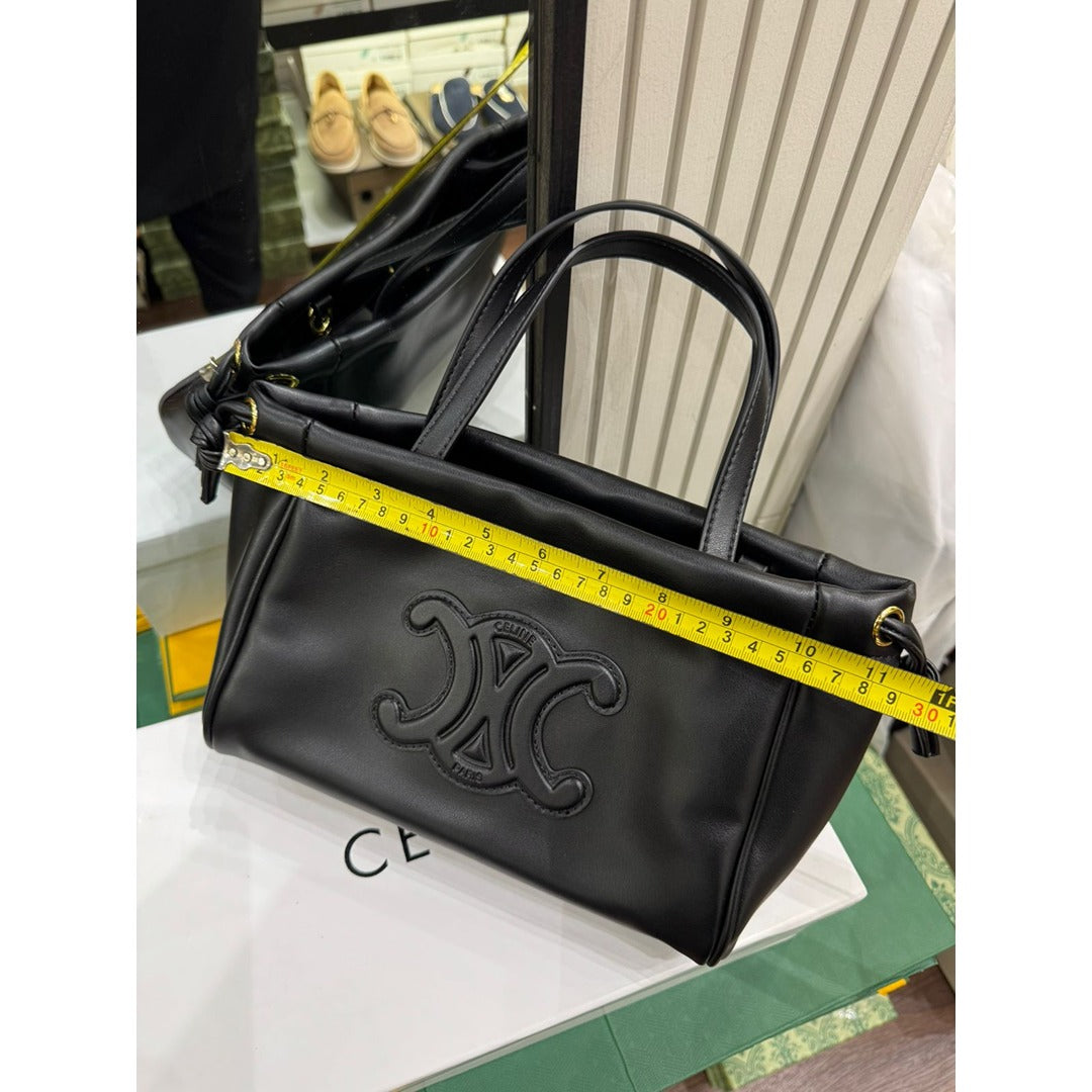 CELINE SMALL CABAS DRAWSTRING CUIR TRIOMPHE
