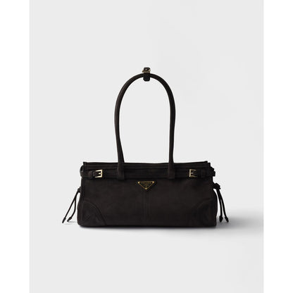 PRADA BONNIE MEDIUM SUEDE SHOULDER BAG