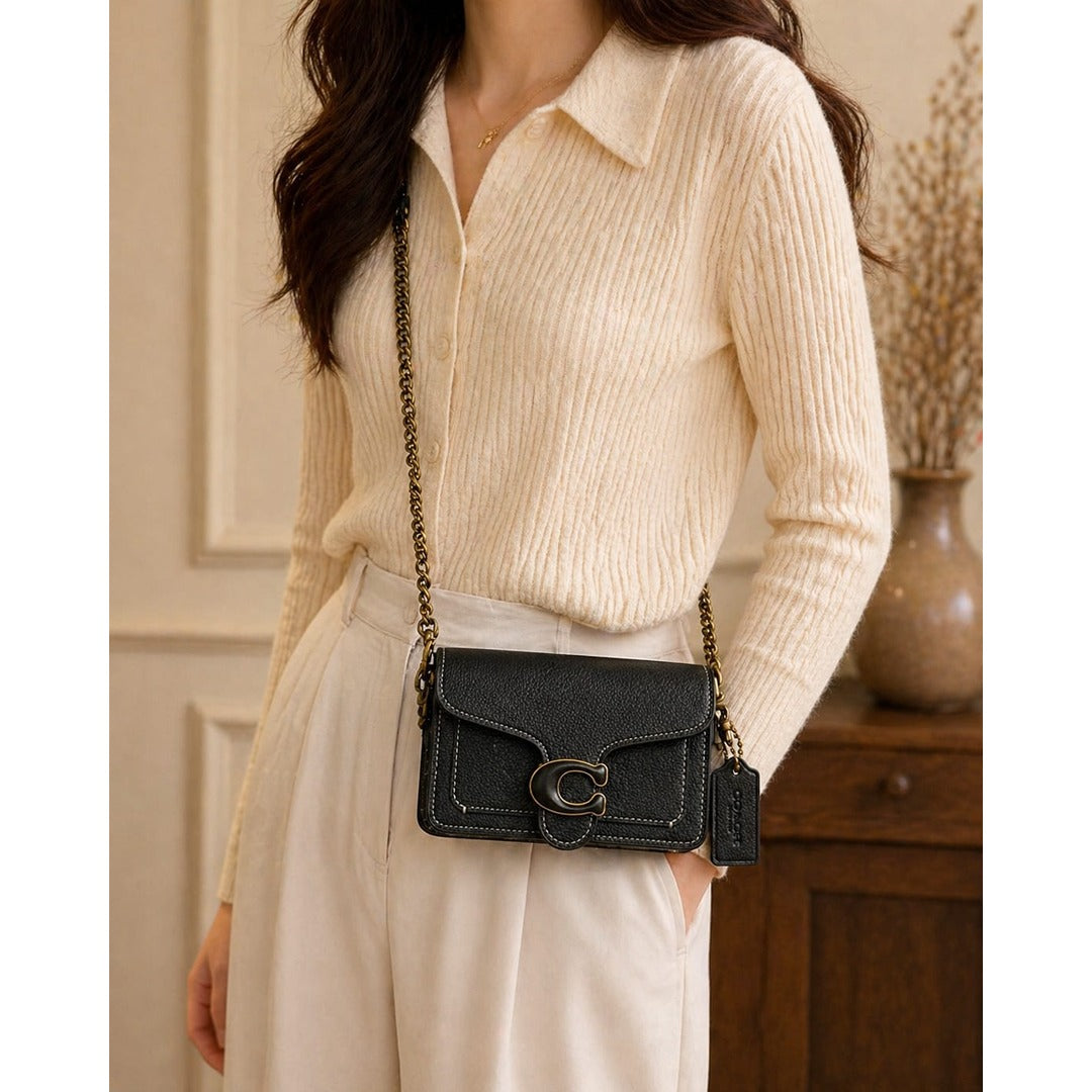 COACH TABBY CHAIN CLUTCH BAG