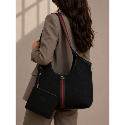 GUCCI GG GIGLIO LARGE SIGNATURE TOTE BAG