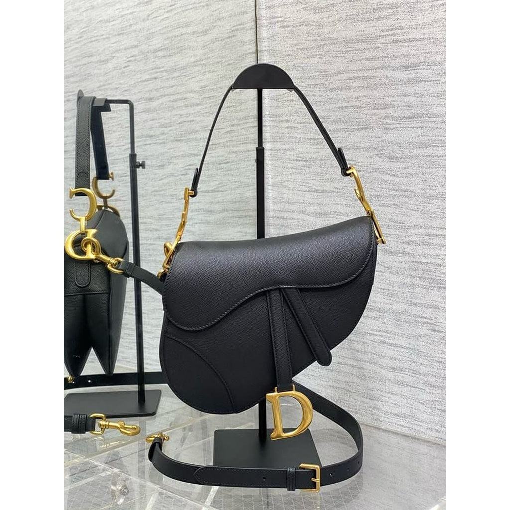 CHRISTIAN DIOR SADDLE LEATHER MINI HANDBAG