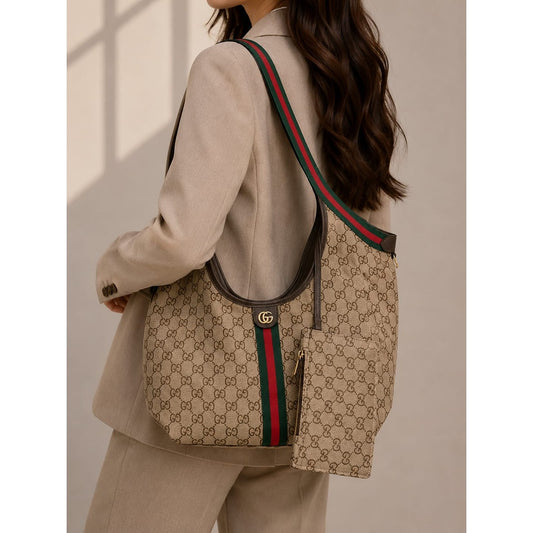 GUCCI GG GIGLIO LARGE SIGNATURE TOTE BAG