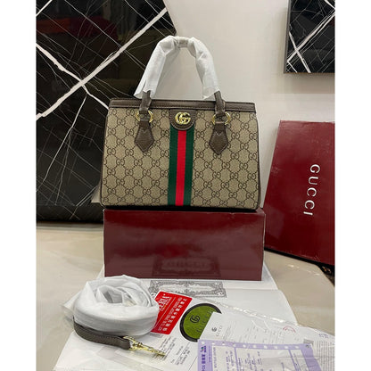 GUCCI OPHIDIA GG SIGNATURE CANVAS TOTE BAG