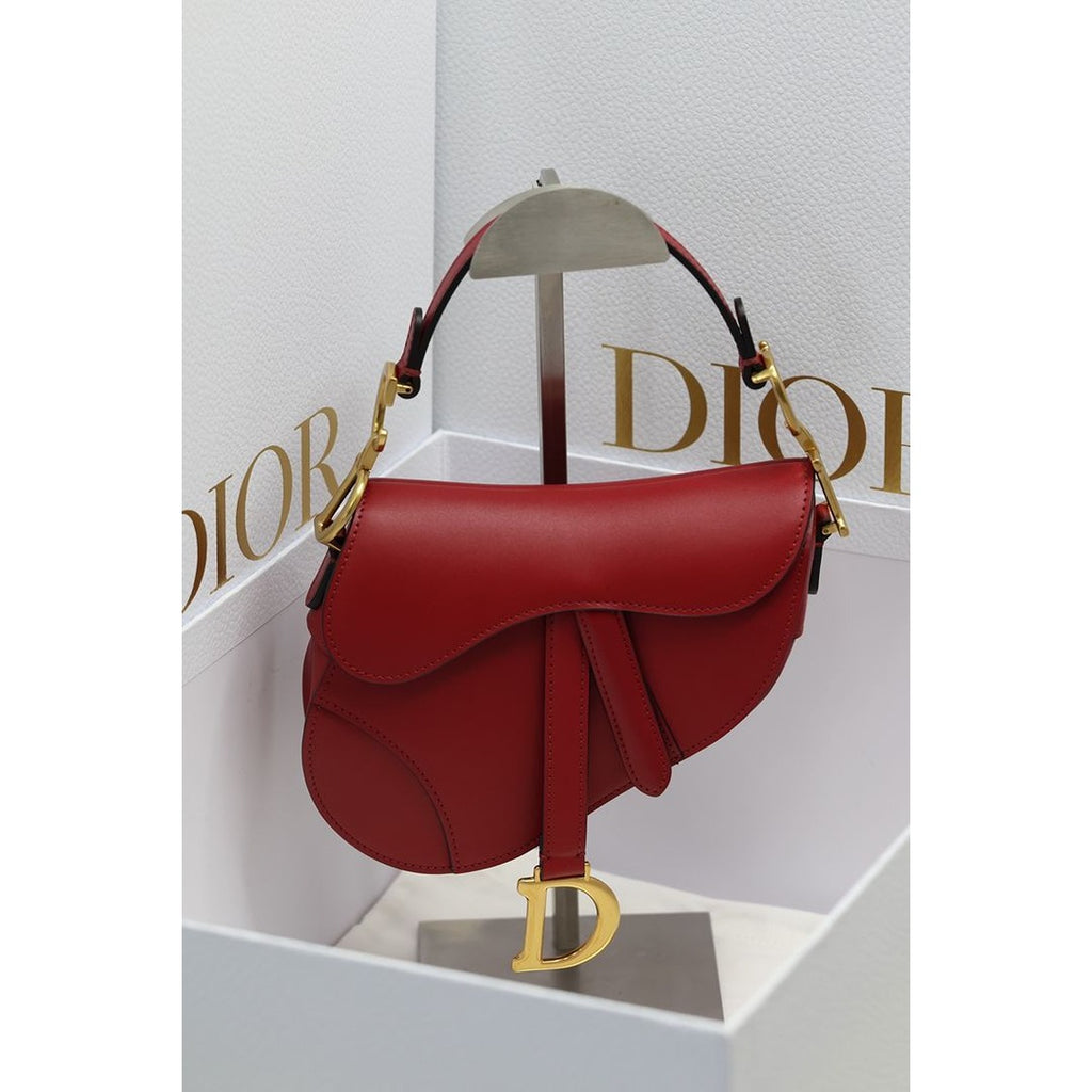 CHRISTIAN DIOR SADDLE LEATHER MINI HANDBAG
