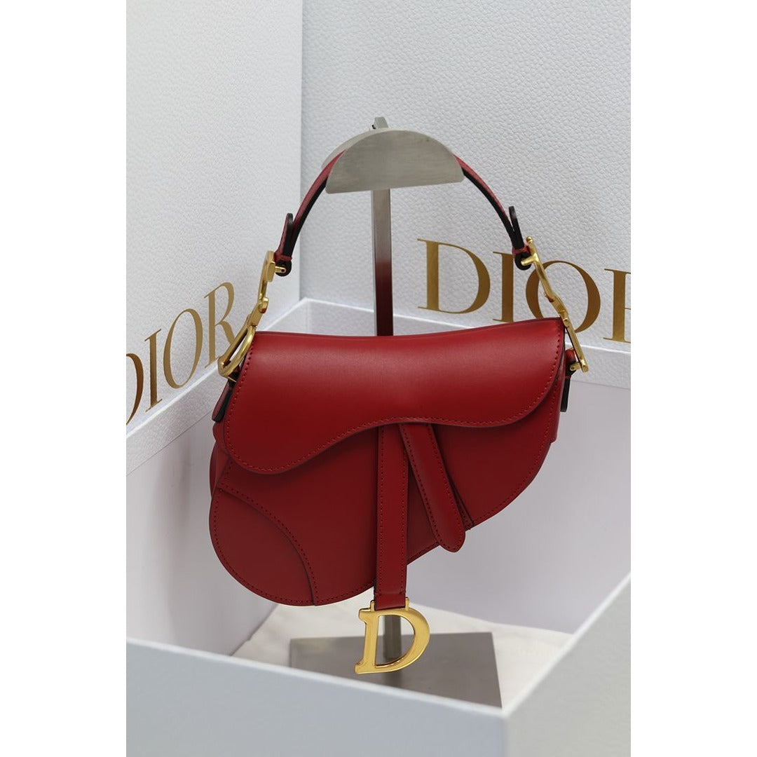 CHRISTIAN DIOR SADDLE LEATHER MINI HANDBAG