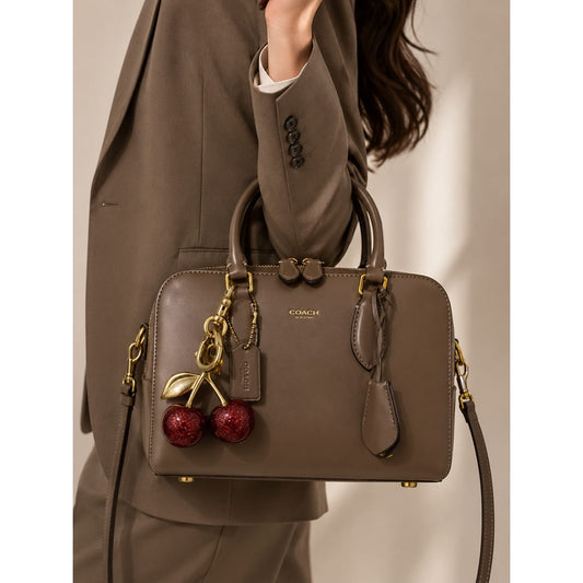 COACH BOWERY SATCHEL 24 HANDBAG WITH CHARM