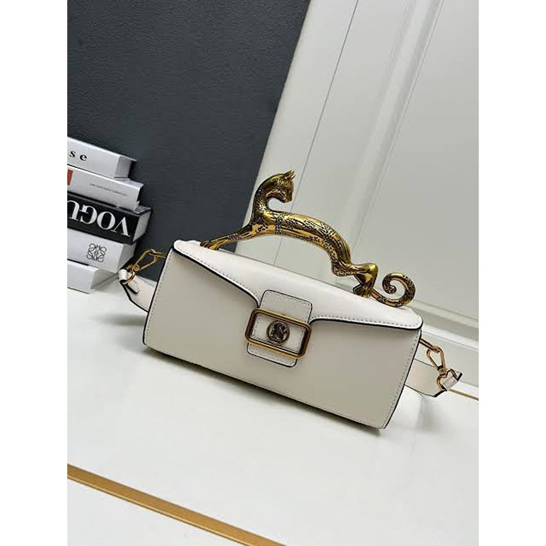 LANVIN PENCIL CAT MATTE HANDLE BAG