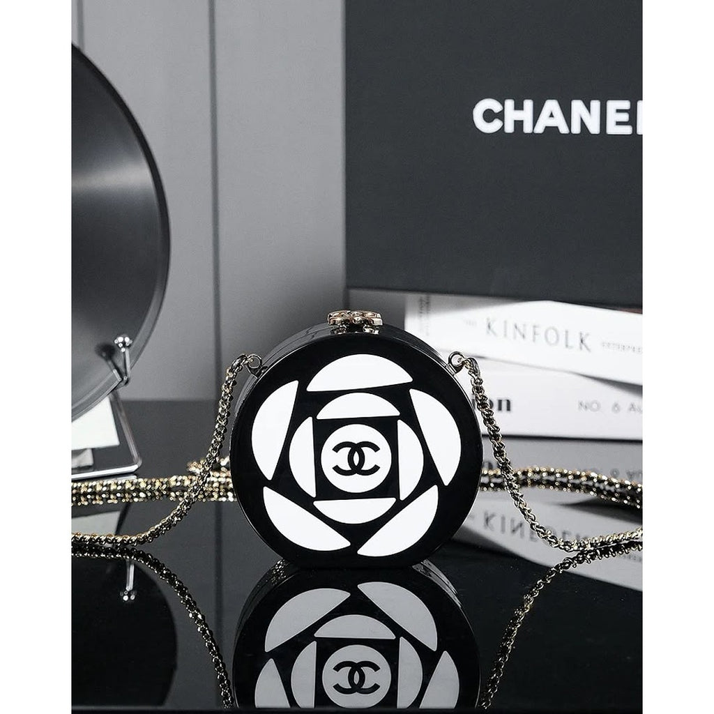 CHANEL CRUISE PLEXI CAMELIA MINI BAG