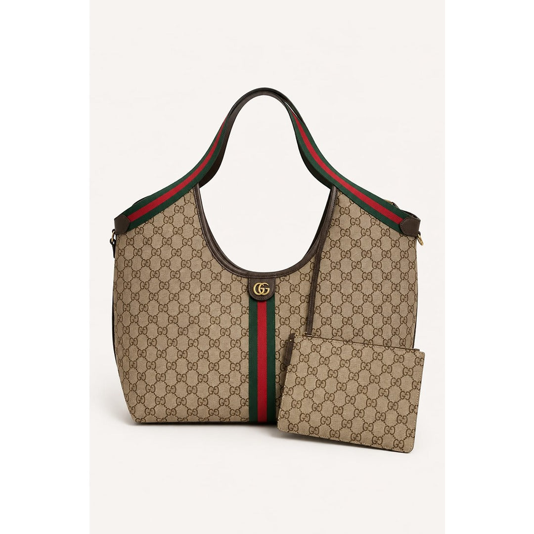 GUCCI GG GIGLIO LARGE SIGNATURE TOTE BAG