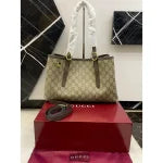 GUCCI GG EMBLEM LARGE TOTE BAG