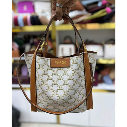 CELINE SMALL CUBE BAG TRIOMPHE CANVAS