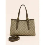 GUCCI GG EMBLEM LARGE TOTE BAG