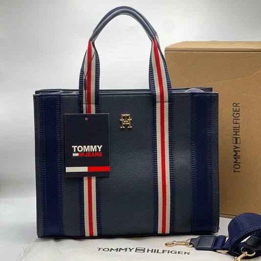 TOMMY HILFIGER TH IDENTITY MEDIUM TOTE BAG