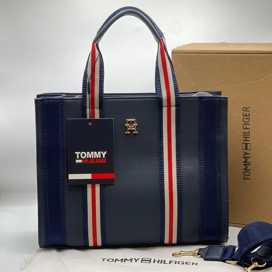 TOMMY HILFIGER TH IDENTITY MEDIUM TOTE BAG