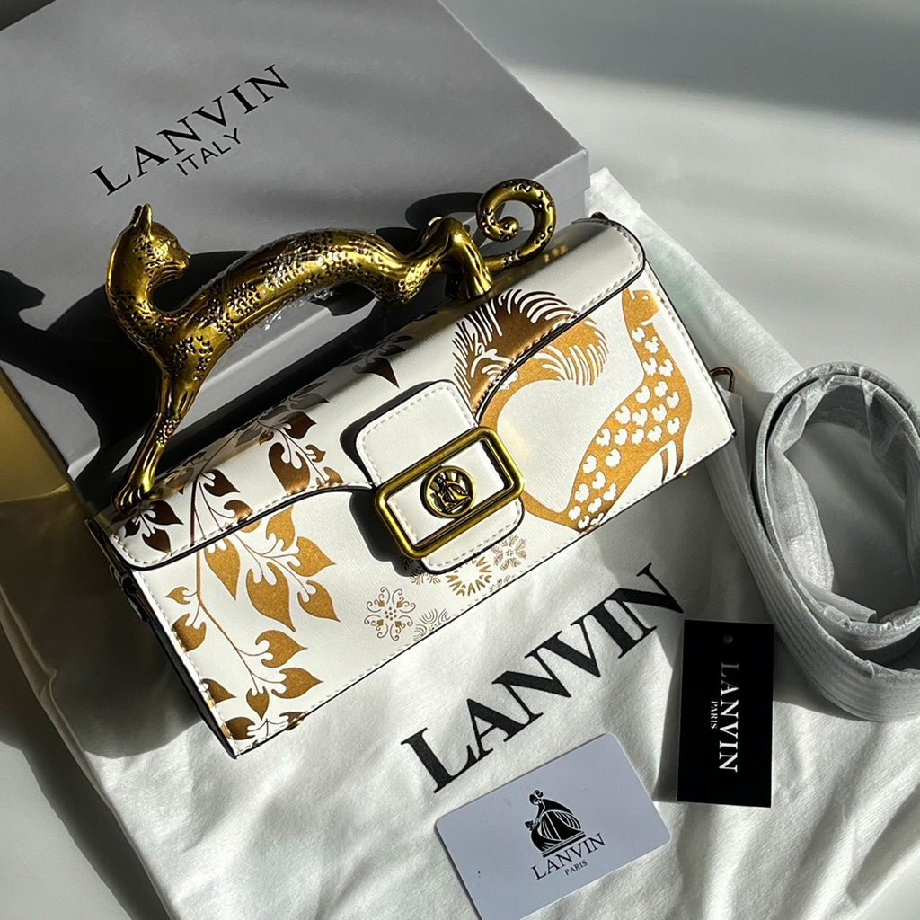 LANVIN PENCIL CAT MATTE HANDLE BAG