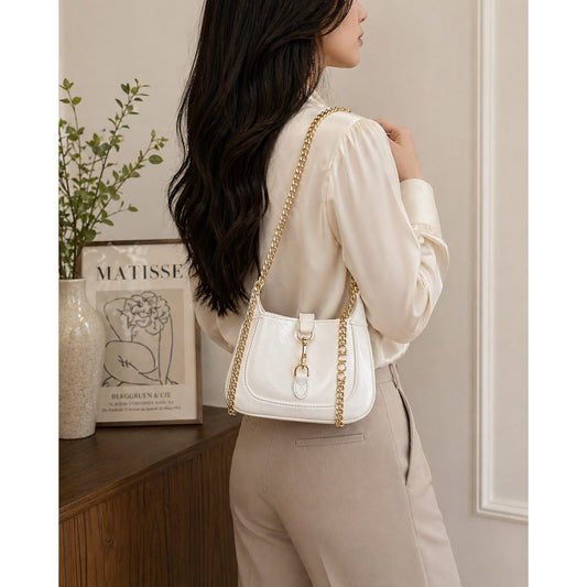 GUCCI JACKIE NOTTE MINI PATENT BAG