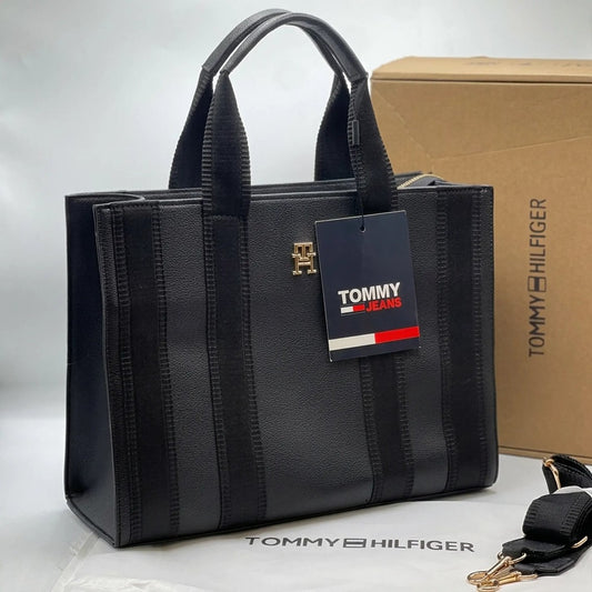 TOMMY HILFIGER TH IDENTITY MEDIUM TOTE BAG