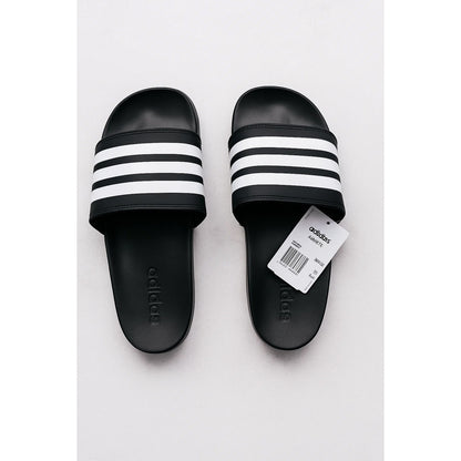 ADIDAS ADILETTE BLACK WHITE 3 STIPE SLIDE