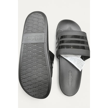 ADIDAS ADILETTE GREY BLACK 3 STIPE SLIDE