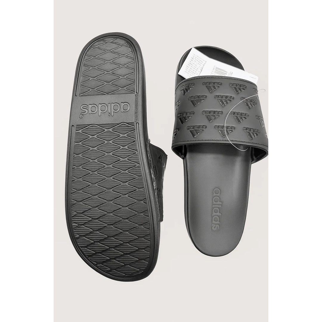 ADIDAS FULL BLACK PRINTED SLIDE (PREMIUM QUALITY)