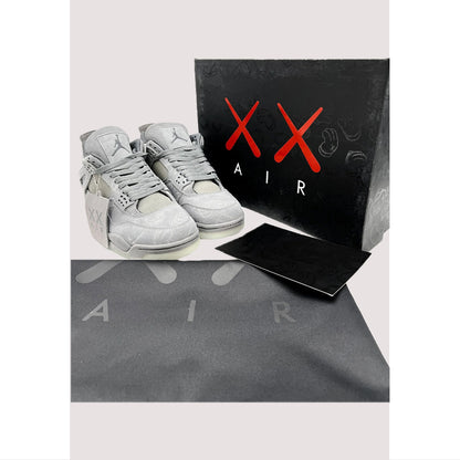 AIR JORDAN HIGH RETRO 4 KAWS GREY GLOW IN DARK