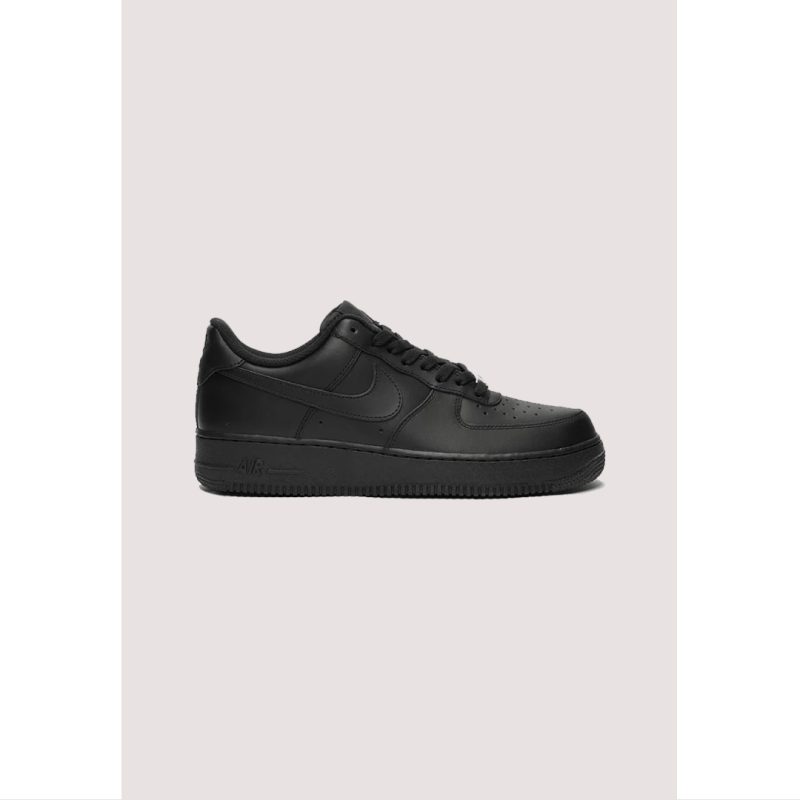 NIKE AIR FORCE-1 FLAX ALL BLACK