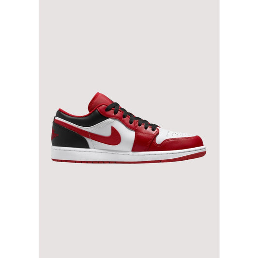 AIR JORDAN 1 LOW BULLS GYM RED BLACK WHITE