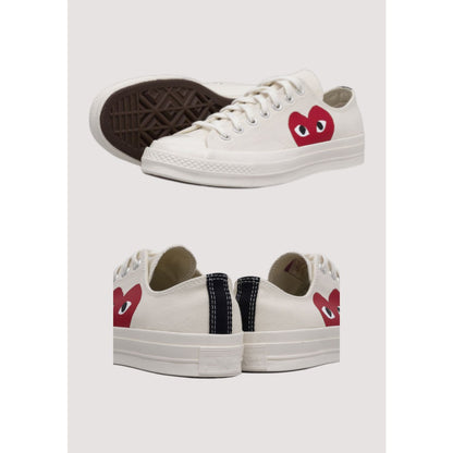 CONVERSE CHUCK TAYLOR 70’s ALL STAR LOW CDG PLAY WHITE