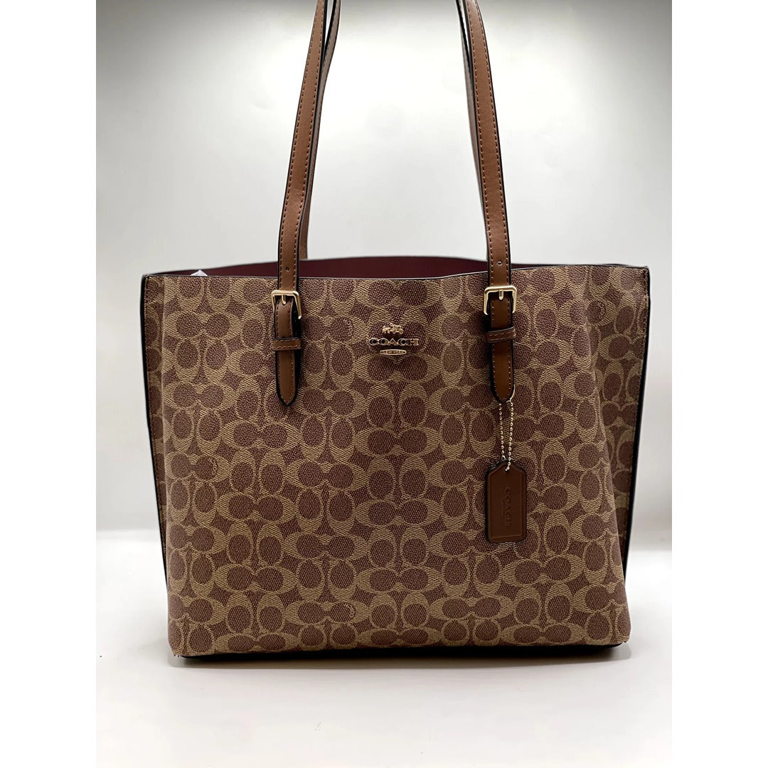 OACH MOLLIE GRAND TOTE SIGNATURE CANVAS