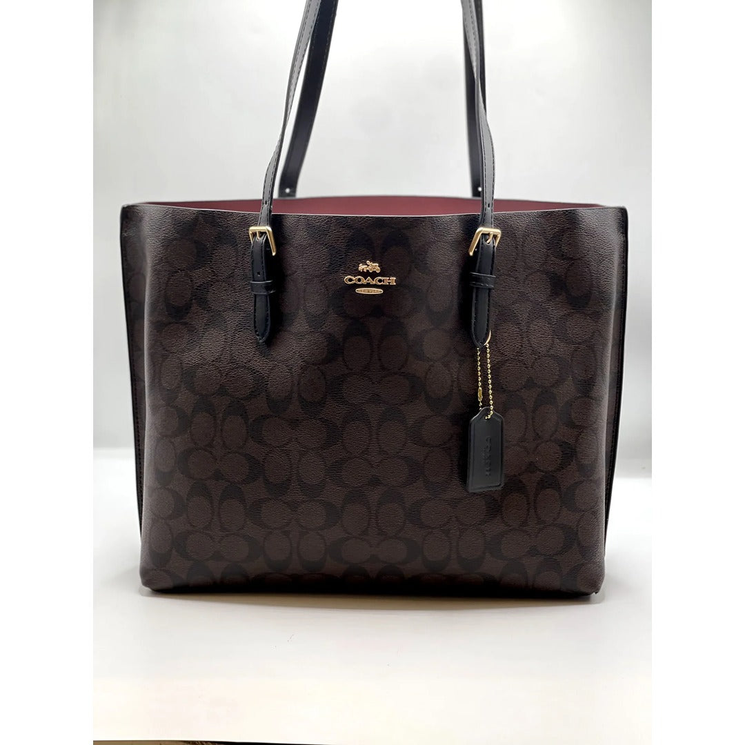 OACH MOLLIE GRAND TOTE SIGNATURE CANVAS