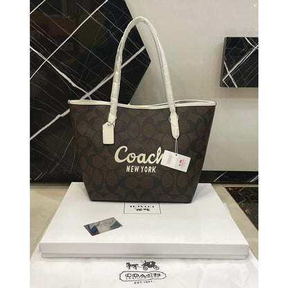 COACH CITY TOTE SIGNATURE CANVAS BAG