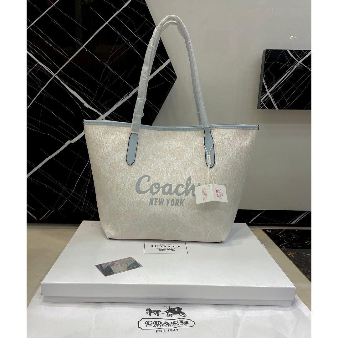 COACH CITY TOTE SIGNATURE CANVAS BAG