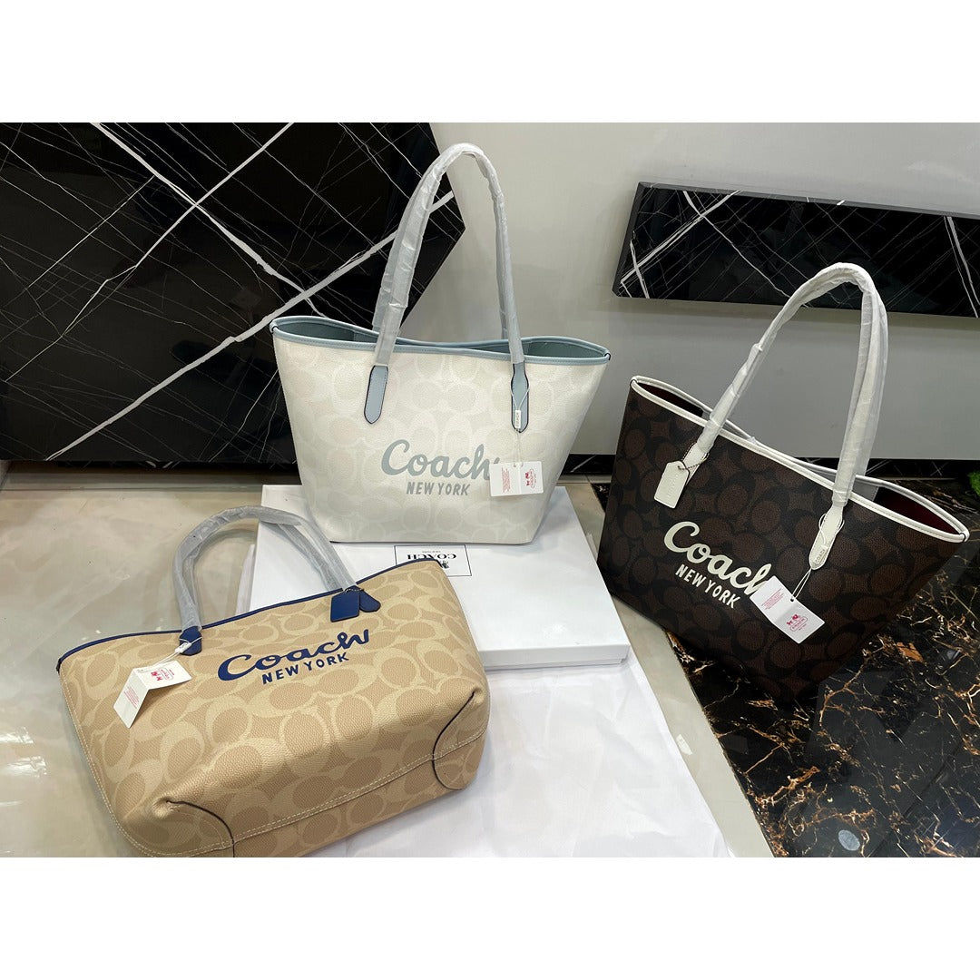 COACH CITY TOTE SIGNATURE CANVAS BAG