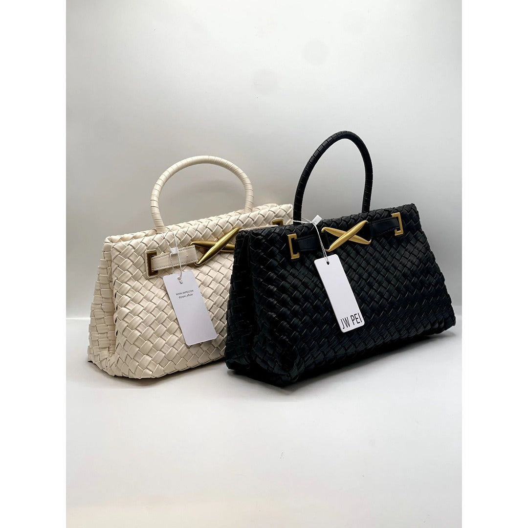 JW PEI ELORA WOVEN TOTE HANDBAG