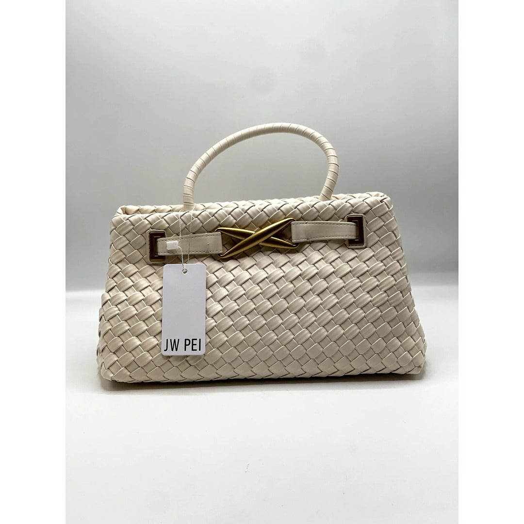 JW PEI ELORA WOVEN TOTE HANDBAG