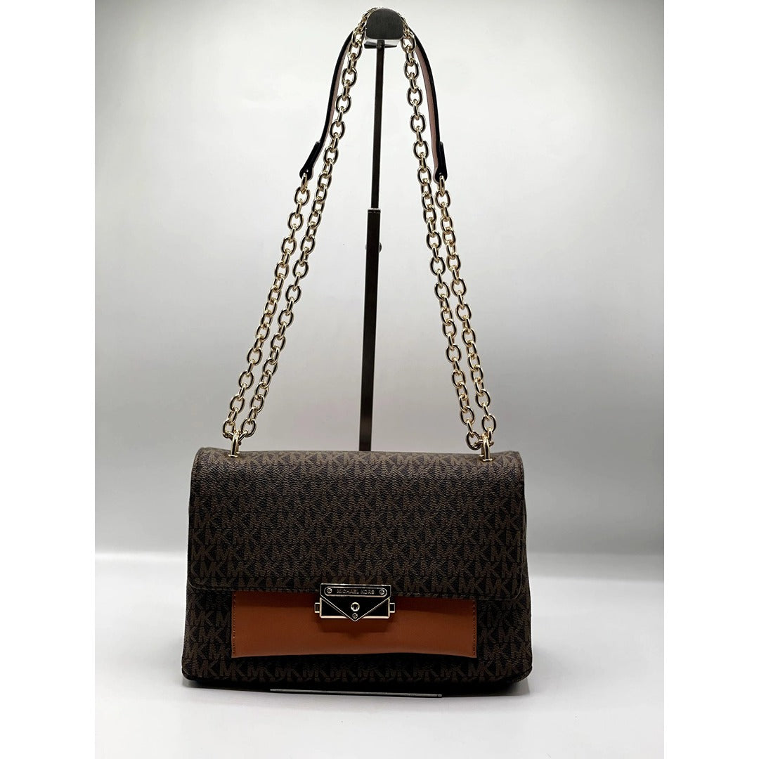 MICHAEL KORS CECE MEDIUM LOGO SHOULDER BAG